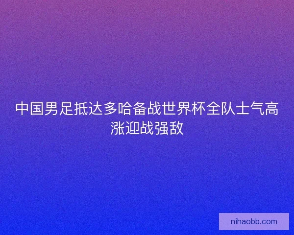 中国男足抵达多哈备战世界杯全队士气高涨迎战强敌